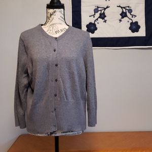 Ann Taylor LOFT Cardigan | Gray | Wool blend